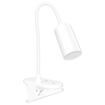 CONNECT IT Stolní LED lampa CLIP 2 s klipem, bílá