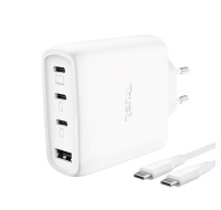 TRUST GaN Nabíječka MAXO 65W, 3xUSB-C,1xUSB-A, bílá