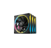 DEEPCOOL Ventilátor FD12 SE 3v1, 3x120mm, ARGB, černá