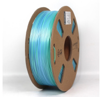 BAZAR - GEMBIRD Tisková struna (filament) PLA, 1,75mm, 1kg, silk rainbow, modrá/zelená (Poškozený obal)