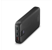 Hama PD 10 powerbanka, 10000 mAh, PD, Qualcomm, 3 výstupy: 2x USB-C, 1x USB-A, LED displej