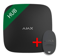 SET Ajax Hub black + Ajax SpaceControl black - ZDARMA