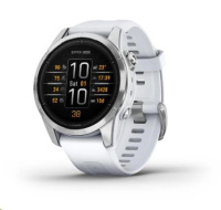 Garmin epix™ Pro (Gen 2) – Standard Edition | 42 mm, Silver / Whitestone Band