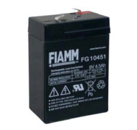 Baterie - Fiamm FG10451 (6V/4,5Ah - Faston 187), životnost 5let