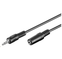 PREMIUMCORD Kabel audio 3,5mm Jack - Jack prodlužovací  5m (M/F, stereo)