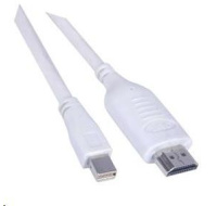 PREMIUMCORD Kabel Mini DisplayPort - HDMI 5m, bílý