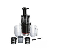 Bosch MESM731M šnekový odšťavňovač, 150 W, nastavení hustoty nápoje, 3 filtry, zpětný chod, černá