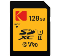 Kodak paměťová SD karta 128GB UHS-II U3 V90 Ultra Pro