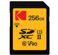 Kodak paměťová SD karta 256GB UHS-II U3 V90 Ultra Pro