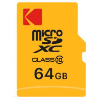 Kodak paměťová micro SD karta 64GB Class10 w/adapter Extra