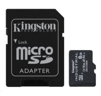 Kingston MicroSDHC karta 8GB Industrial C10 A1 pSLC Card + SD Adapter