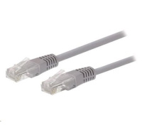 C-TECH kabel patchcord Cat5e, UTP, šedý, 5m