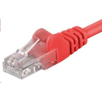 PremiumCord Patch kabel UTP RJ45-RJ45 CAT6 1m červená