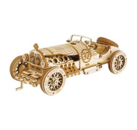 RoboTime dřevěné 3D puzzle Závodní auto