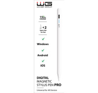 WG - Univerzální pero WG Stylus Pro s magnetickým uchycením / white