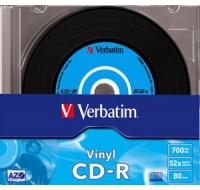 VERBATIM CD-R(10-Pack)Slim/Vinyl/DLP/52x/700MB