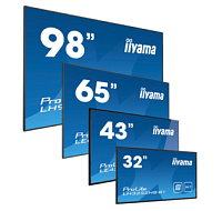 iiyama ProLite LH4364UHS-B1AG, 109,2 cm (43''), 4K, USB, USB-C, RS232, Ethernet, Wi-Fi, Android, kit (RS232), black