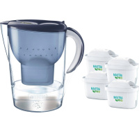 Brita Marella XL filtrační konvice, modrá + 4 filtrační patrony