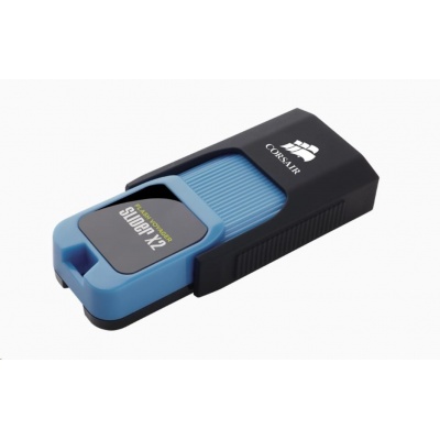 CORSAIR Flash Disk 256GB Voyager Slider X2, USB 3.0, modrá