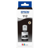 BAZAR - EPSON ink čer 112 EcoTank Pigment Black ink bottle - Poškozený obal (Komplet)