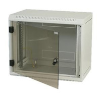 BAZAR - TRITON 19" jednodílný rozvaděč 9U/400mm, černý - rozbité sklo