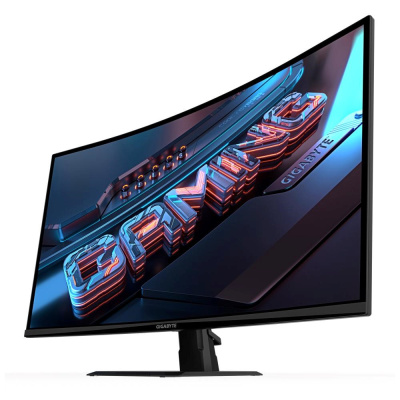 GIGABYTE LCD - 32" Gaming monitor GS32QCA, Prohnutý VA 1500R, 2560x1440 QHD, 180Hz, 3500:1, 250cd/m2, 1ms, 2xHDMI, 1xDP