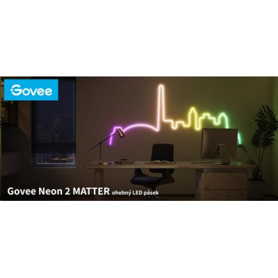 Govee Neon MATTER LED rohová lišta 5m - RGBIC