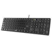 GENIUS Klávesnice Slimstar K500 Education, Bez písmen, Drátová USB, černá