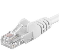 PremiumCord Patch kabel UTP RJ45-RJ45 CAT6 1m bílá