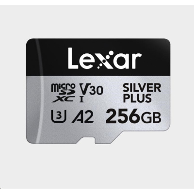 Lexar microSDXC Professional SILVER Plus UHS-I/U3/A2/4K R205/W150 (V30) 256GB