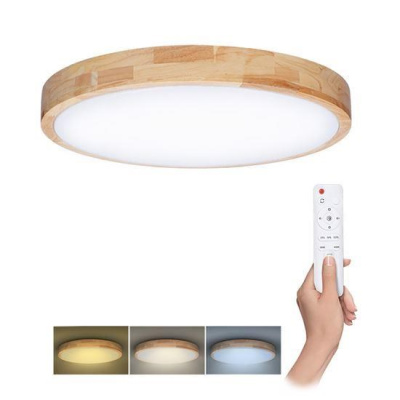 Solight LED osvětlení s dálkovým ovladačem Solid Oak, 60W, 4200lm, 51cm, změna chromatičnosti, stmívatelné