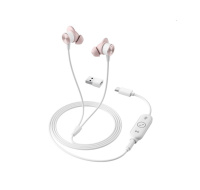 Logitech sluchátka Zone wired Earbuds, drátové, růžová