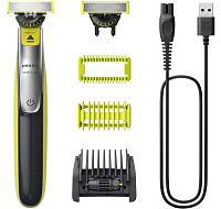 Philips OneBlade 360 QP2834/23 zastřihovač na tvář a tělo, voděodolný, 2 nástavce, akumulátorový provoz