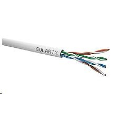 BAZAR - Instalační kabel Solarix UTP, Cat5E, drát, PVC, box 305m SXKD-5E-UTP-PVC - poškozený obal