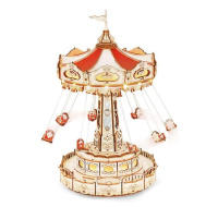 RoboTime 3D skládačka hrací skříňky Řetízkový kolotoč barevný