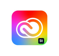 Adobe Creative Cloud for teams All Apps with Adobe Stock MP ENG COM NEW 1 User, 1 Month, Level 4, 100+ Lic