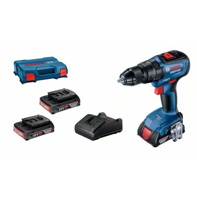 Bosch GSB 18V-50 + 3× GBA 2,0Ah + GAL 18V-20 v L-Case profesionální sada