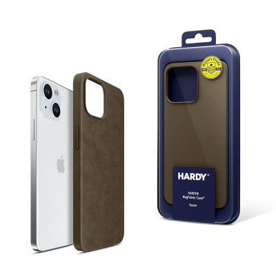 3mk ochranný kryt HARDY MagFabric Case pro Apple iPhone 15 Pro, Taupe