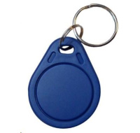 Elatec RFID Unique čip, přívěsek na klíče, 125 kHz, modrý, Standard Temic/ISO11784/785