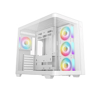 DEEPCOOL Case CG530U 4F WH, ATX, Průhledná bočnice, 4x120mm ARGB Fan, bílá