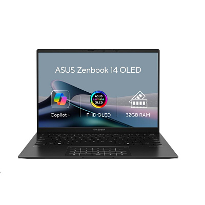ASUS NTB Zenbook 14 (UM3406GA-OLED171W), AI 5 430, 14" WUXGA, 16GB, 512GB SSD, Radeon, W11 Home, Jade Black
