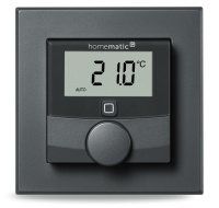 Homematic IP  Nástěnný termostat se senzorem vlhkosti, antracit - HmIP-WTH-A
