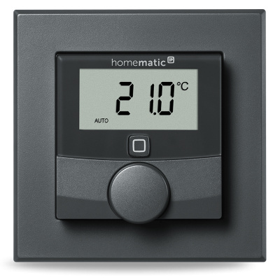 Homematic IP  Nástěnný termostat se senzorem vlhkosti, antracit - HmIP-WTH-A
