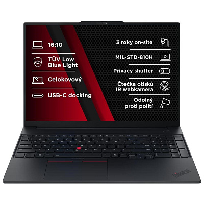 BAZAR - LENOVO NTB ThinkPad E16 AMD G3 - Ryzen5 230,16" WUXGA,16GB,512SSD,FHD+IRcam,W11H - Poškozený obal