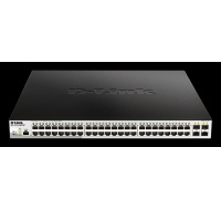 D-Link DGS-1210-52MP/ME/E 48-Port 10/100/1000BASE-T PoE + 4-Port 1 Gbps SFP Ports Metro Ethernet