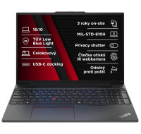 LENOVO NTB ThinkPad E16 AMD G2 - Ryzen5 7535HS,16" WUXGA,16GB,512SSD,FHD+IRcam,W11P