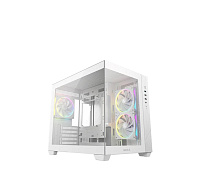 DEEPCOOL Case CG330 3F, mATX, Průhledná bočnice, 3x120mm ARGB Fan, bílá