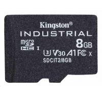 Kingston MicroSDHC karta 8GB Industrial C10 A1 pSLC Card Single Pack