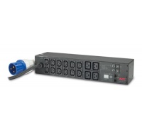 APC Rack PDU, Metered, 2U, 32A, 230V, (12)C13 & (4)C19, IEC-309 32A 2P+E 3.66m