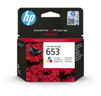 HP 653 Tri-color Original Ink Advantage Cartridge (200 pages)